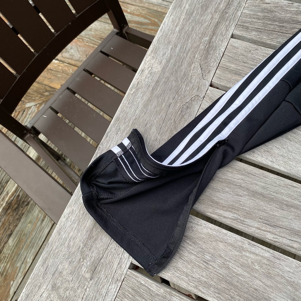 Adidas three stripe zip soccer pants - Picture 4 of 5